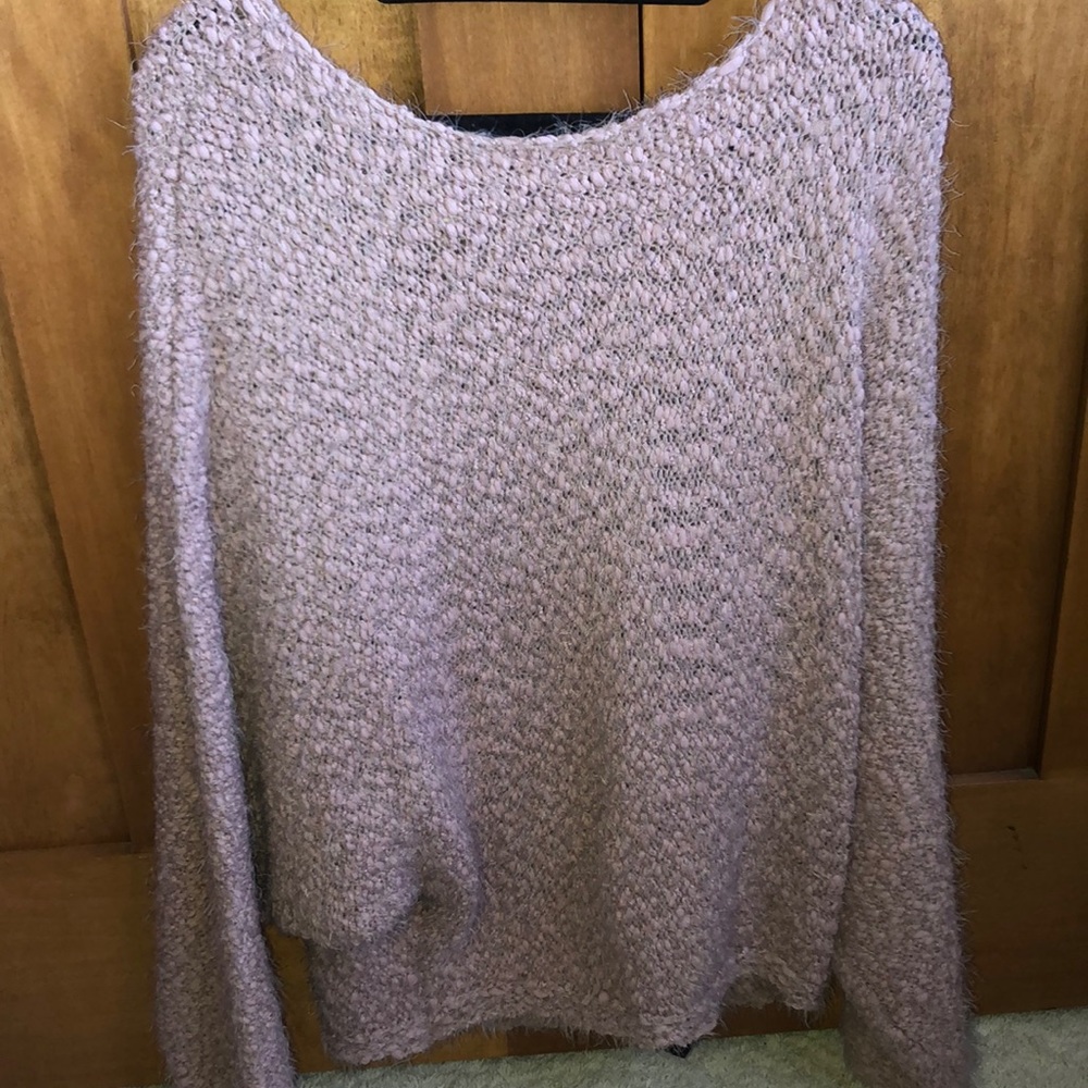 Rosy pink sweater